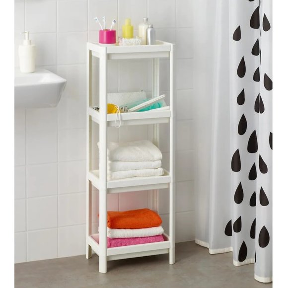 IKEA VESKEN Shelf unit, white - Picture 3 of 17